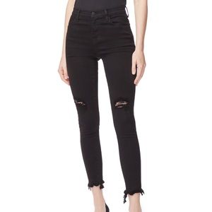 J Brand Black Skinny Distressed Jeans